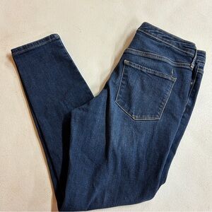 Mossimo Classic Blue Denim High Rise Skinny Jeans - Size 10R